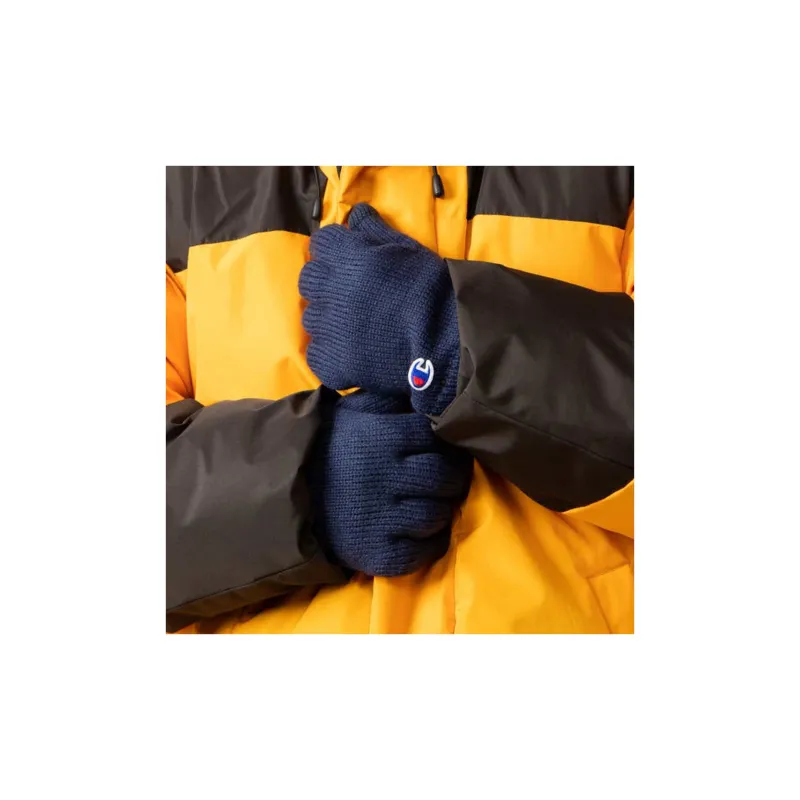 Champion Knit Gloves Unisex Navy Blue-1