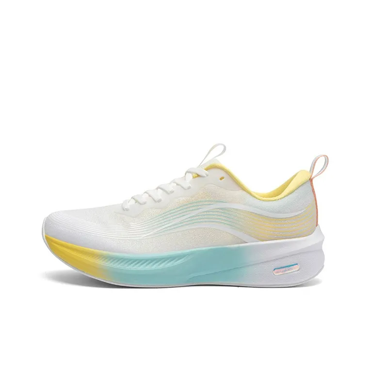 LPMX Running Shoes Women's Low Top Cream Yellow-0