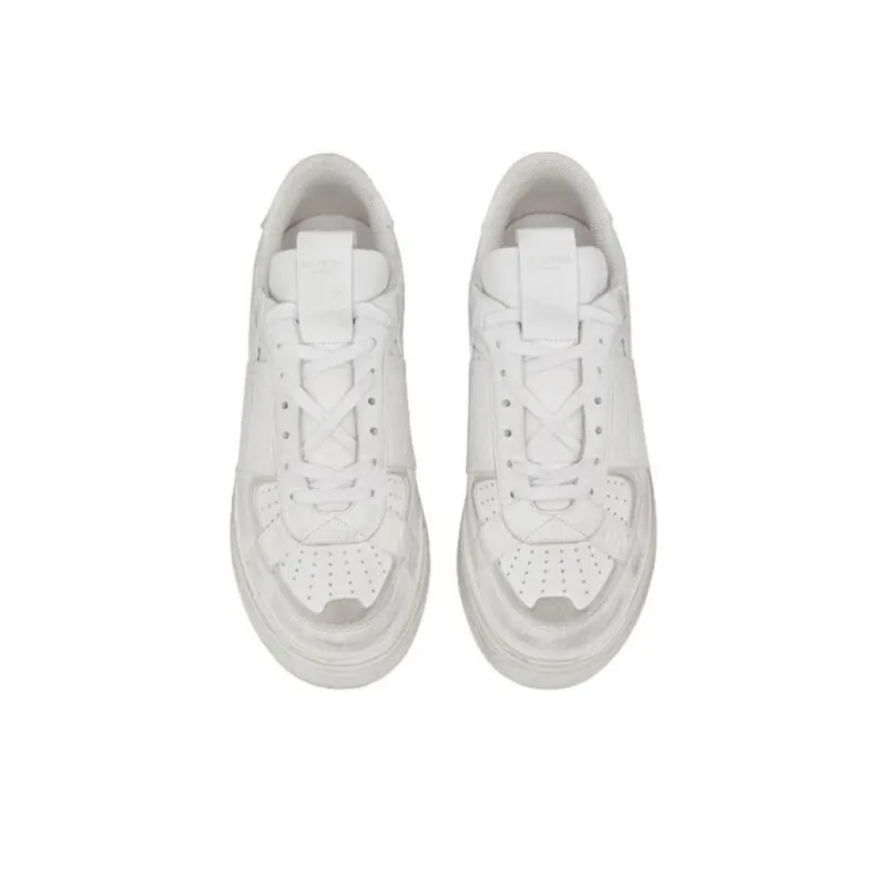 Valentino VL7N Low Top Stylish Skateboarding Shoes Men's White Vintage Version-4