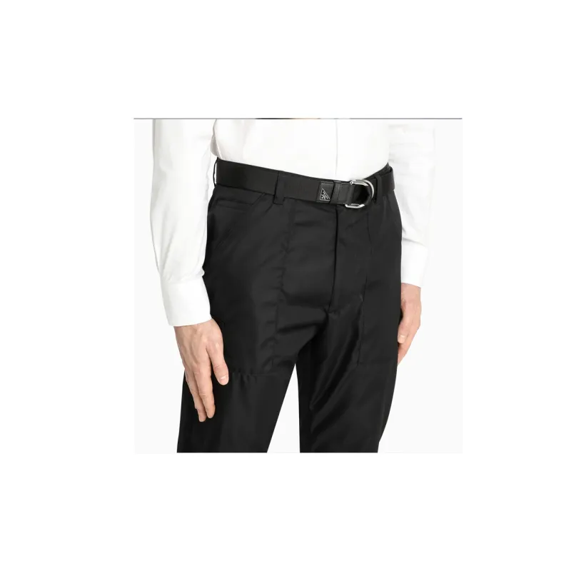 PRADA Logo Plaque Woven Belt-4