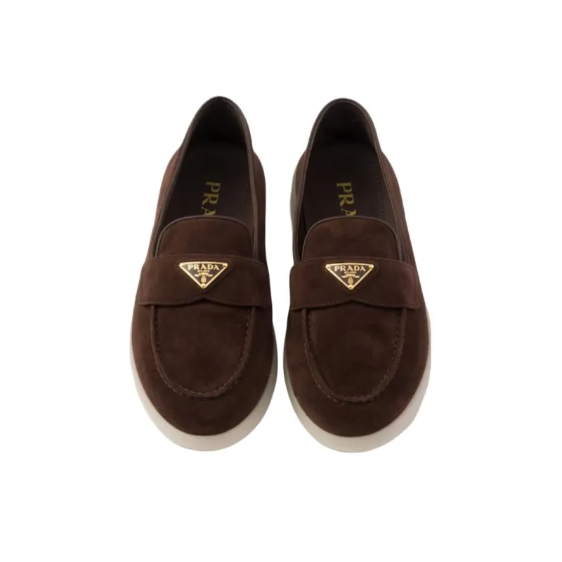 PRADA Loafers Women's Dark Brown-4