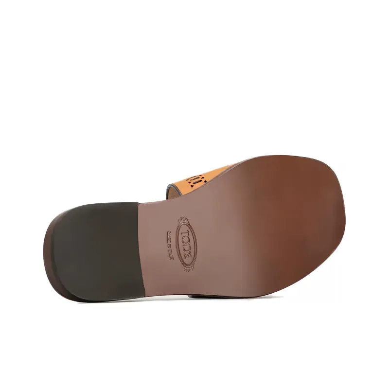 TOD'S Laser-cut Leather Sandals-3