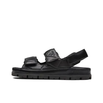 PRADA Padded Nappa Leather Sandals 'Black' Women's