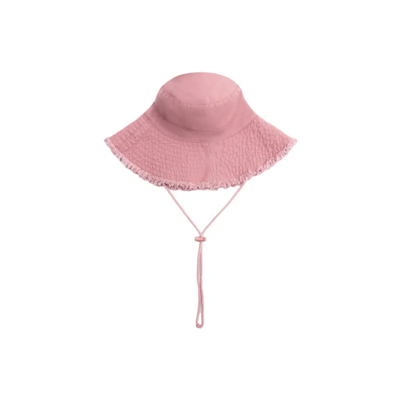 ZARA Cotton Polyester Bucket Hats Women's Pink-1