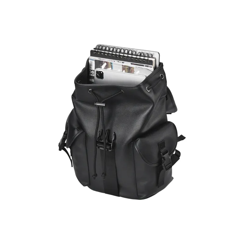 ONRF PVC Backpack Large Size Unisex Black-2