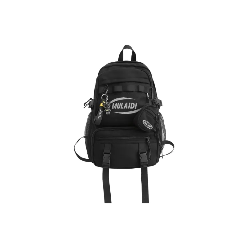 Alcohol Dragon Nylon Backpack Regular Unisex Multicolor-2
