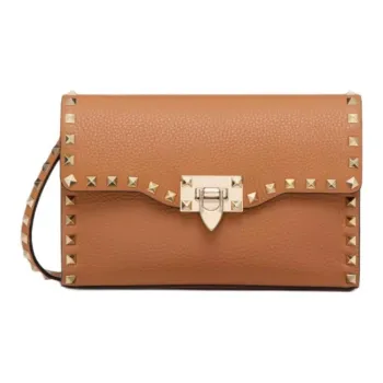 Valentino Garavani Rockstud Foldover Top Small Shoulder Bag