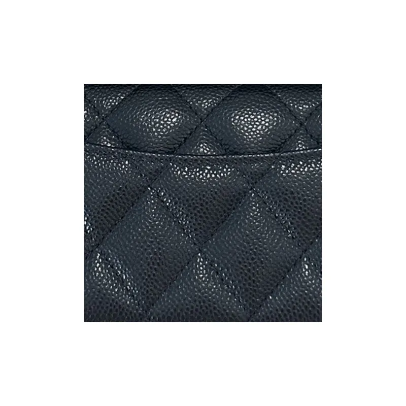 CHANEL Classic Zipped Wallet Card Holder Black-4