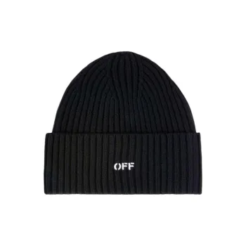 OFF-WHITE Off Stamp Turn-Up Brim Beanie