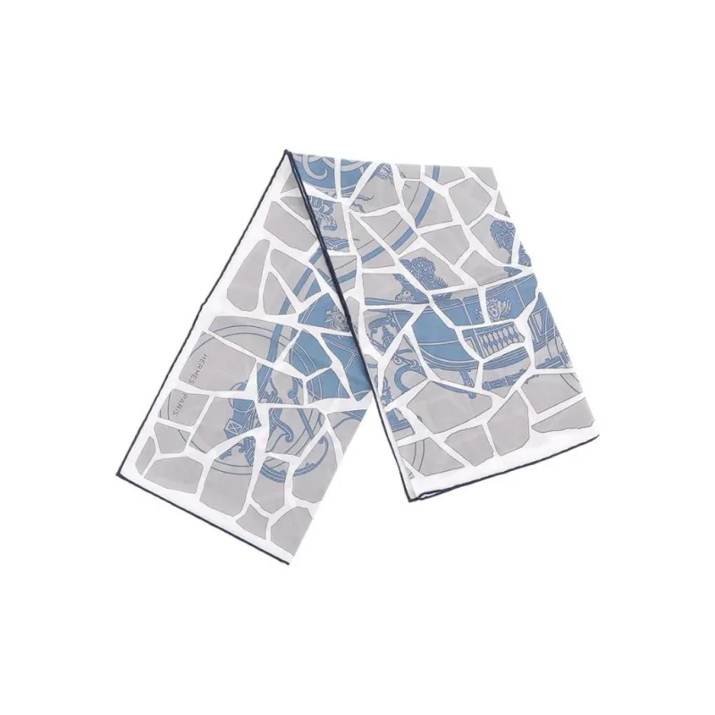 HERMES Cotton Silk Silk Scarves Unisex Multicolor-1