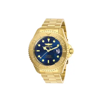 INVICTA Wrist Watch Automatic Mechanical Movement Stainless Steel Strap 47mm Blue Dial Men's Watches
