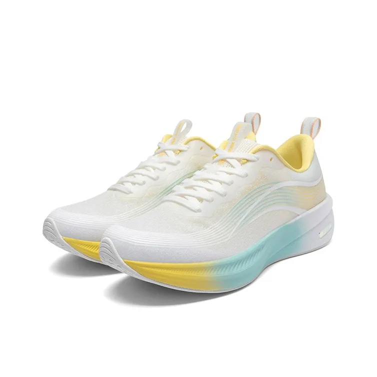 LPMX Running Shoes Women's Low Top Cream Yellow-2