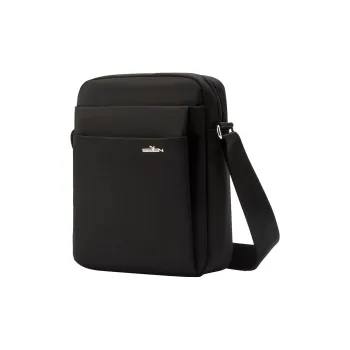 SEVEN Fabric Crossbody Bag, Shoulder Bag Large Size Men's Black