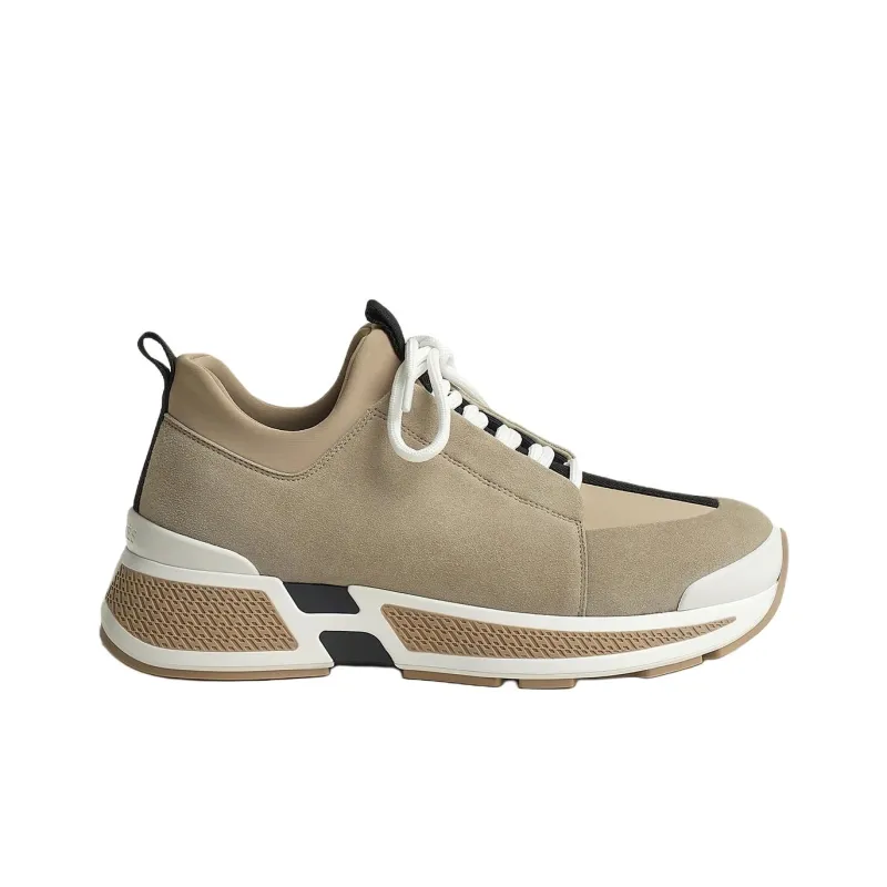 HERMES Low Top Casual Shoes Women's Beige-1