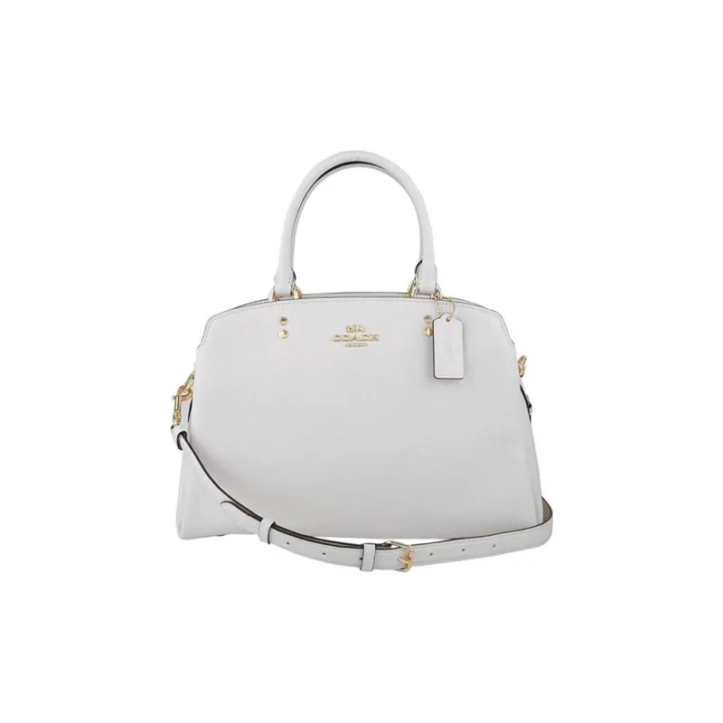 COACH Lillie Cow Leather Crossbody Handbag Large Size Women's White-1