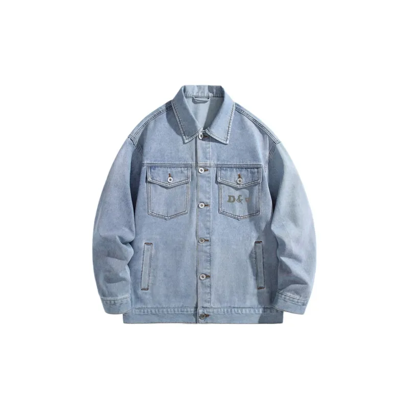D&W Denim Jacket Unisex Light Blue-2
