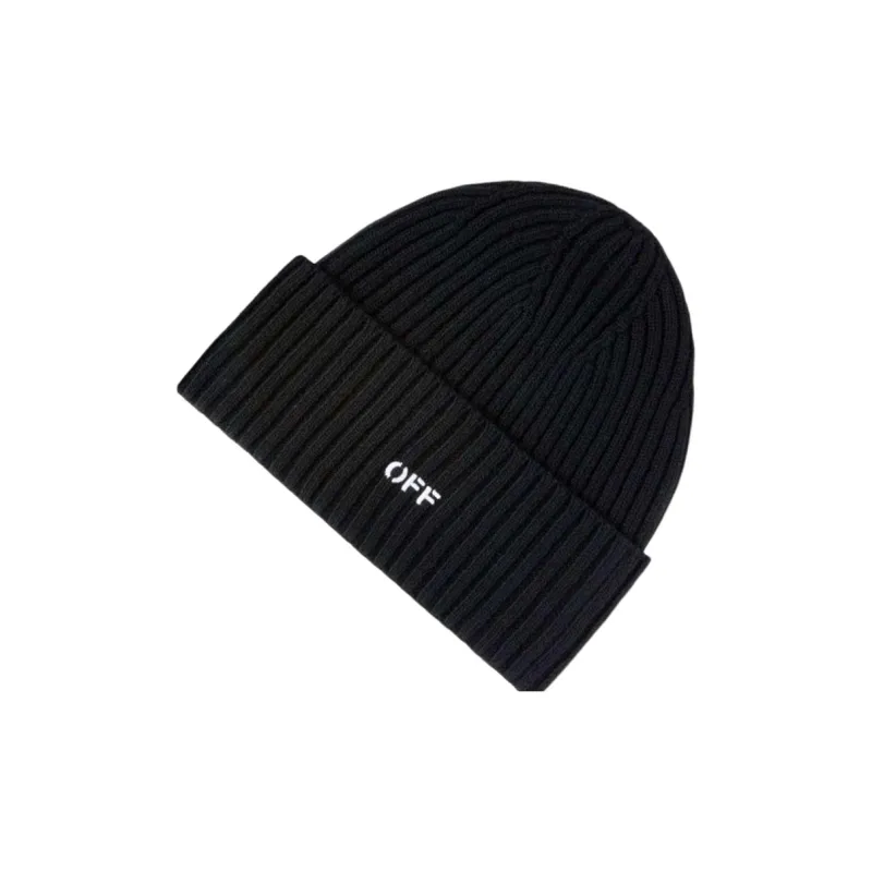 OFF WHITE Offstamp Loose Knit Beanie-1