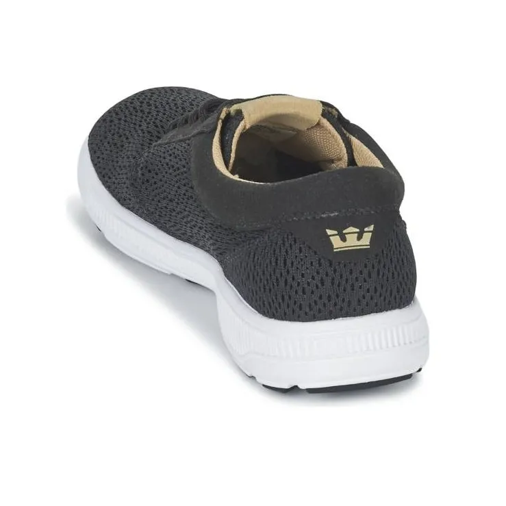 SUPRA Anti-Slip Wear-Resistant Low-Top Casual Shoes Unisex Black-3