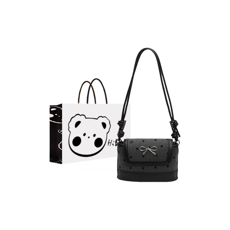 NX DOUGHNUT Fabric Shoulder Bag Women's Five Pointed Star/Heart/Bowknot-5