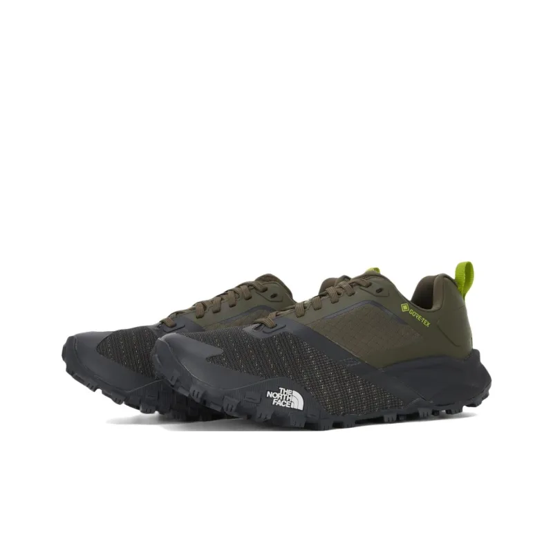 THE NORTH FACE Anti Slip Wear Resistant Low Top Trail Running Shoes Men's Green Black-2