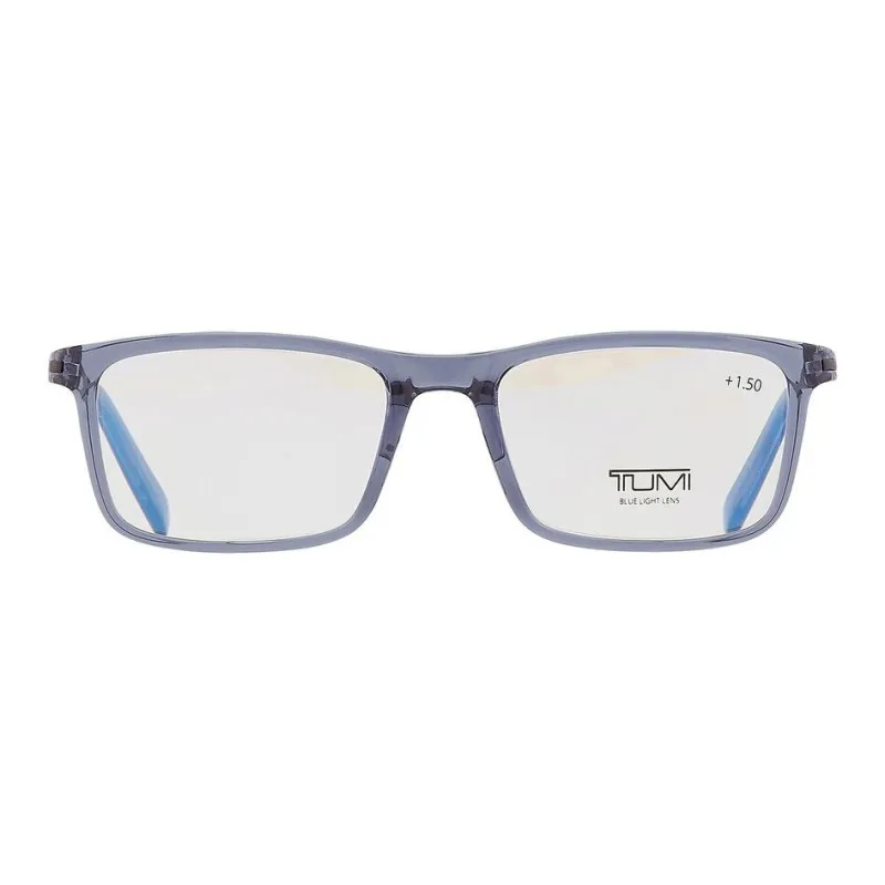 TUMI Acetate Rectangular Sunglasses Men's Blue-1