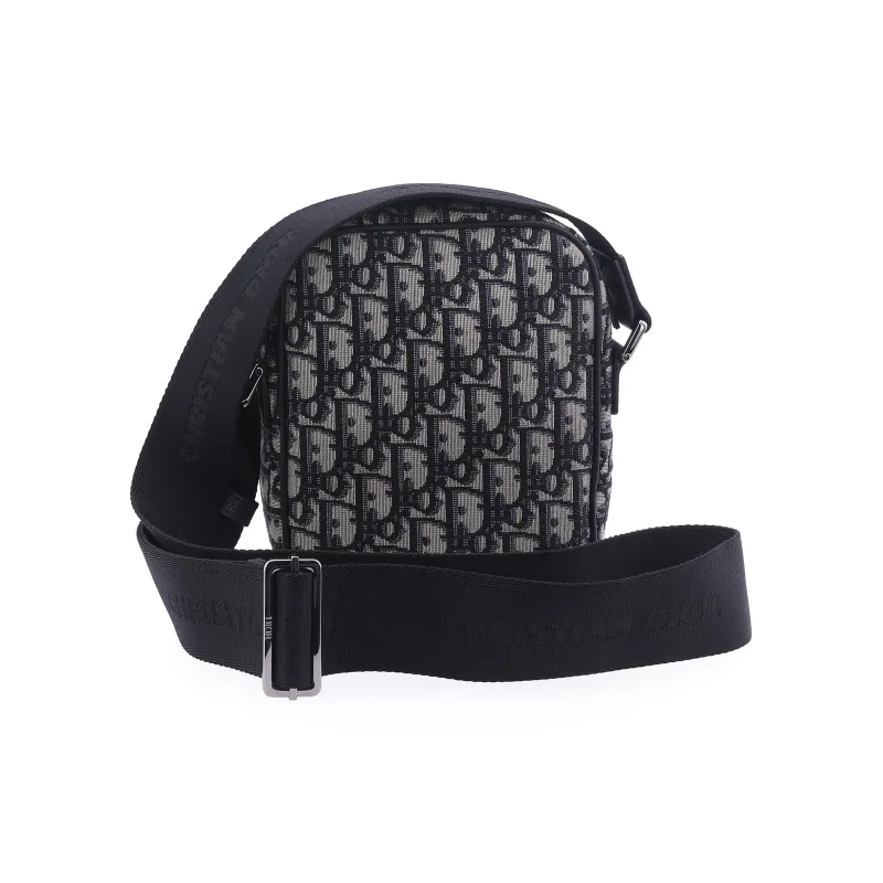 DIOR Embroidery With Cow Leather Messenger Bag, Crossbody Bag, Shoulder Bag Men's-4