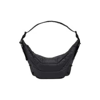 Lemaire Soft Game Medium Shoulder Bags Black
