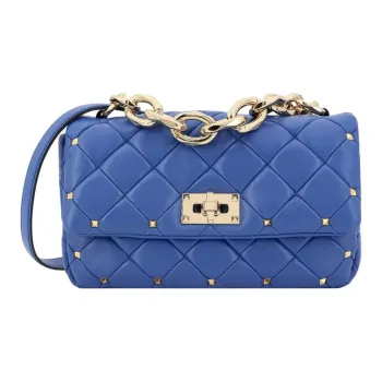 Valentino Garavani Rockstud Spike Foldover Top Shoulder Bag
