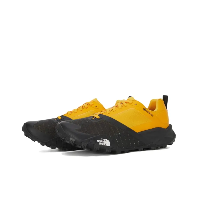 THE NORTH FACE Anti Slip Wear Resistant Low Top Trail Running Shoes Men's Yellow Black-2