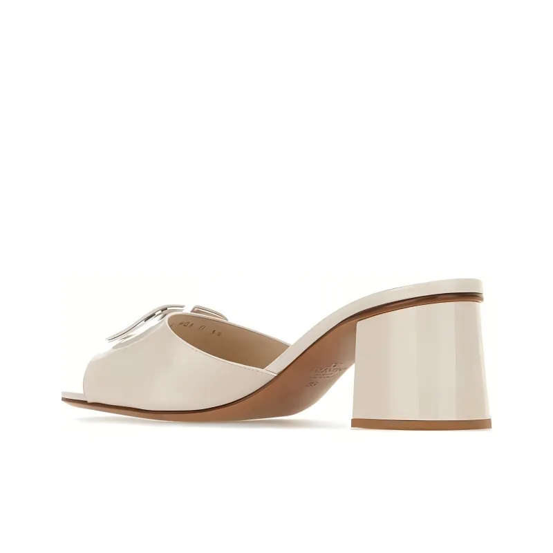Valentino Slide Slippers Women's White-3