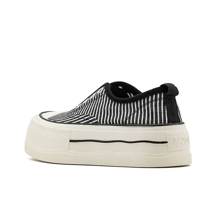 Little Sue Casual Shoes Women's Low Top Stripes/White-6