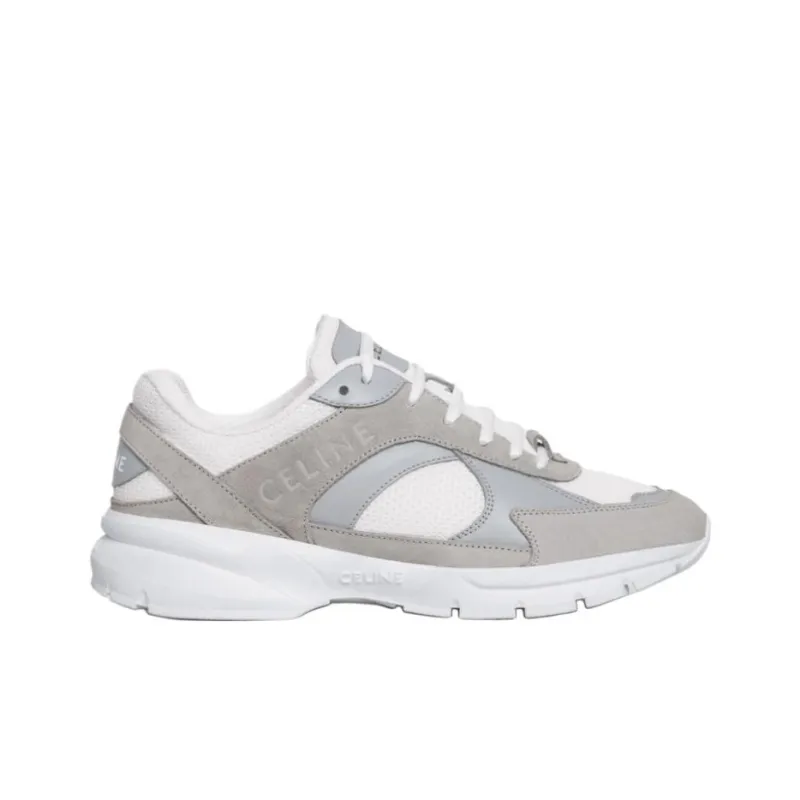 CELINE CR 03 Low Top Casual Shoes Women's Gray White-1
