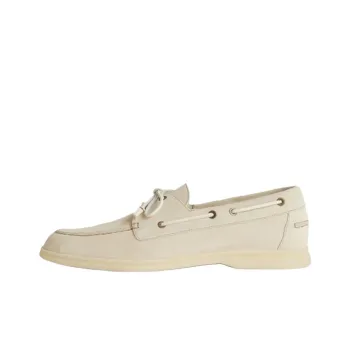 Loro Piana Sea Sail Walk Boat Shoes Men's Beige