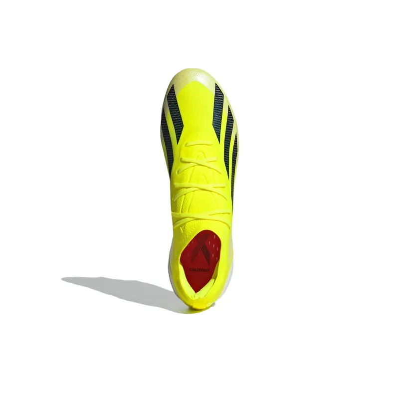Adidas X CRAZYFAST Anti Slip Wear Resistant Soccer Shoes Men's Yellow-4