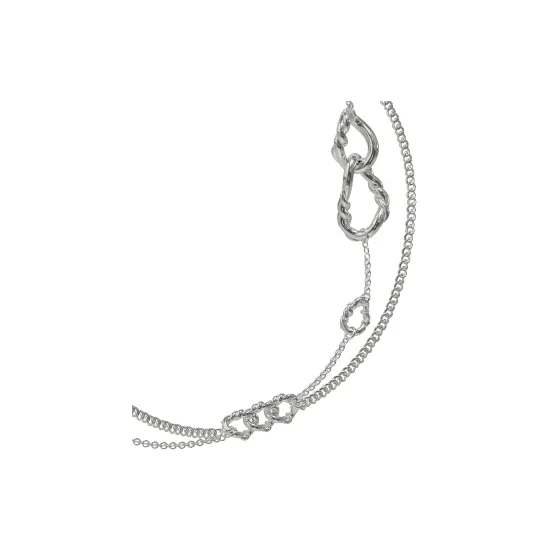 KVK White Gold-Plated Copper Necklaces Unisex-3