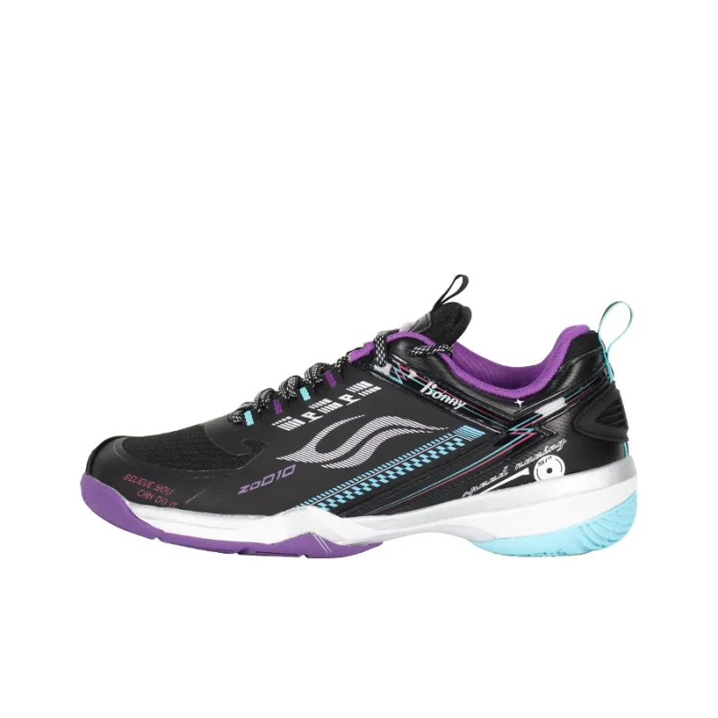 BONNY Anti Slip Wear Resistant Low Top Badminton Shoes Unisex-0