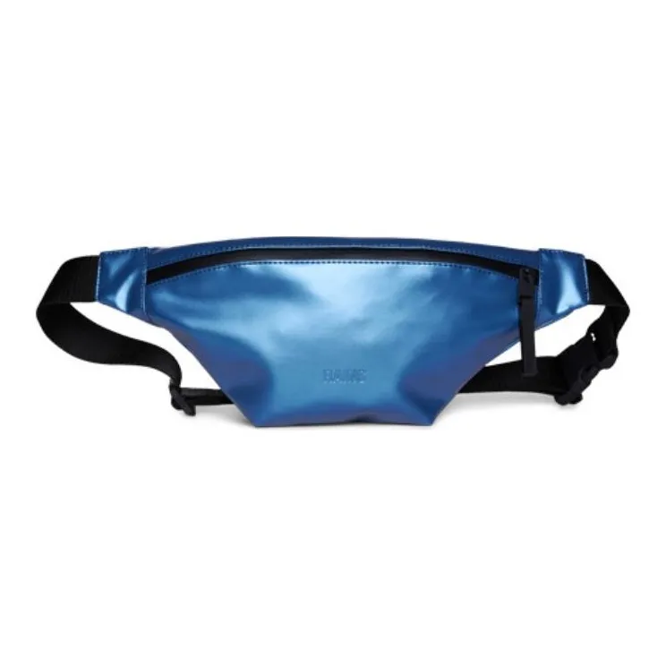Rains Polyester Fanny Pack Mini Unisex Laser Blue-0