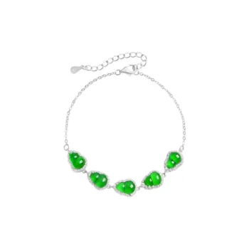 With The Heart Of The Jade Ice Glutinous Jadeite Bracelets Women's