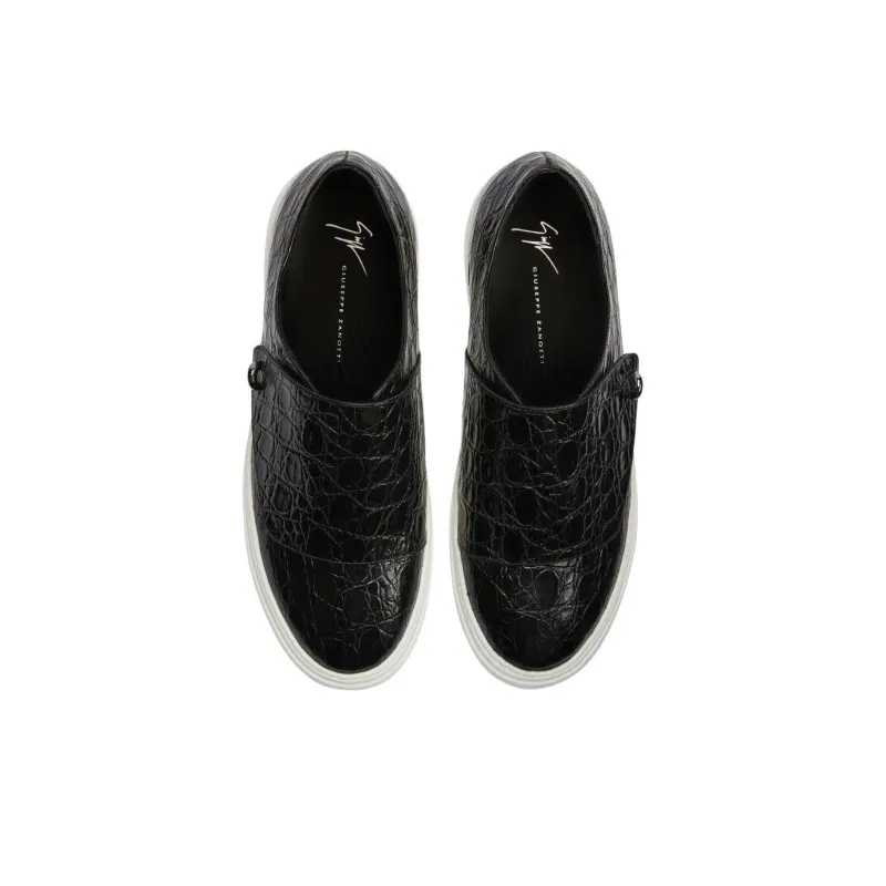Giuseppe Zanotti Mike Crocodile embossed Sneakers-3