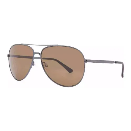 CALVIN KLEIN Metal Aviator Sunglasses Men's Gray