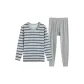 2114 Royal Blue Gray Stripes