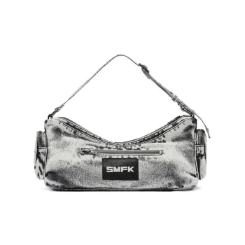 SMFK Twill Denim Shoulder Bag Regular Women's Dusty Gray