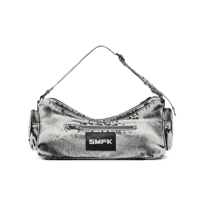 SMFK Twill Denim Shoulder Bag Regular Women's Dusty Gray-0