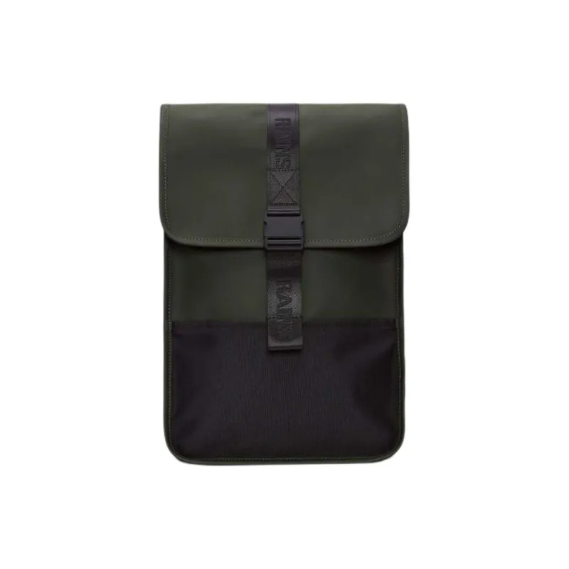 Rains Polyester Backpack Mini Unisex Green-0