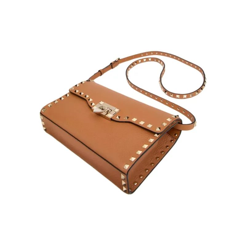 Valentino Garavani Rockstud Foldover Top Small Shoulder Bag-4