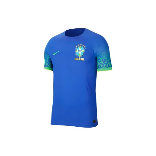 Nike Soccer Jerseys Player Edition Brazil Away Men's Blue