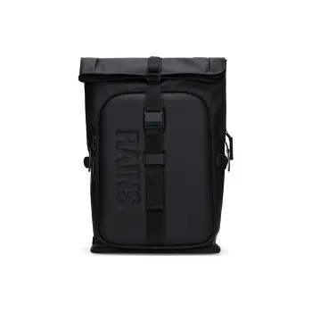 Rains Polyester Backpack Unisex Black/Green/Brick Orange