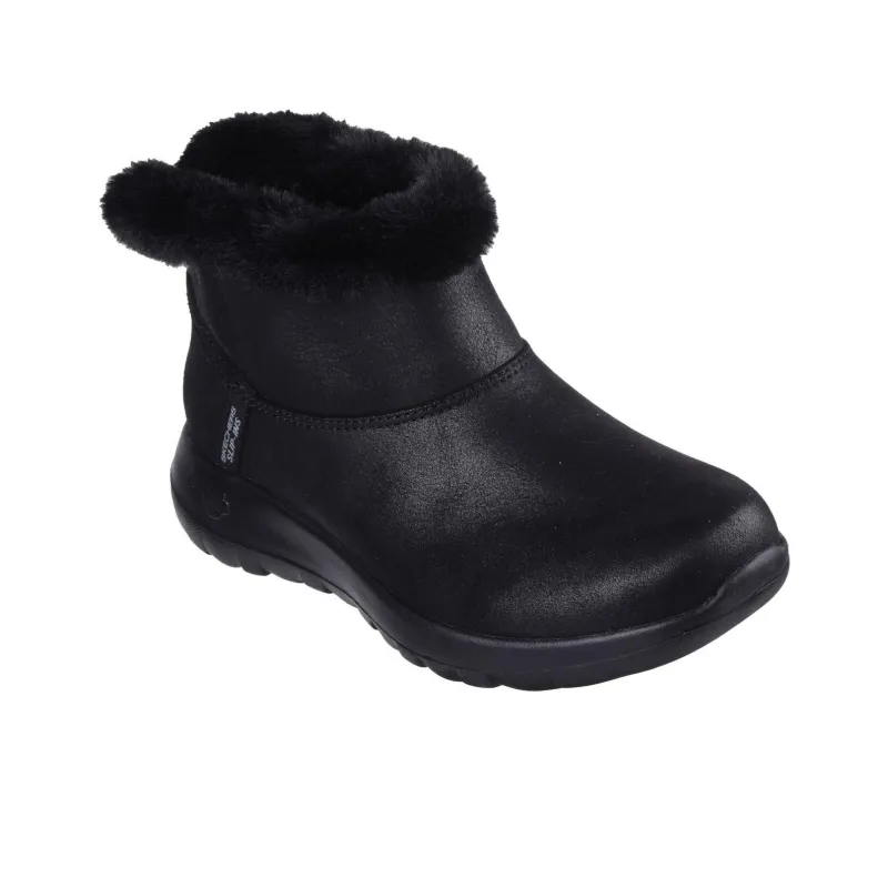 Skechers ON THE GO Warm Slip Resistant Ankle Length Snow Boots Women's Black-2