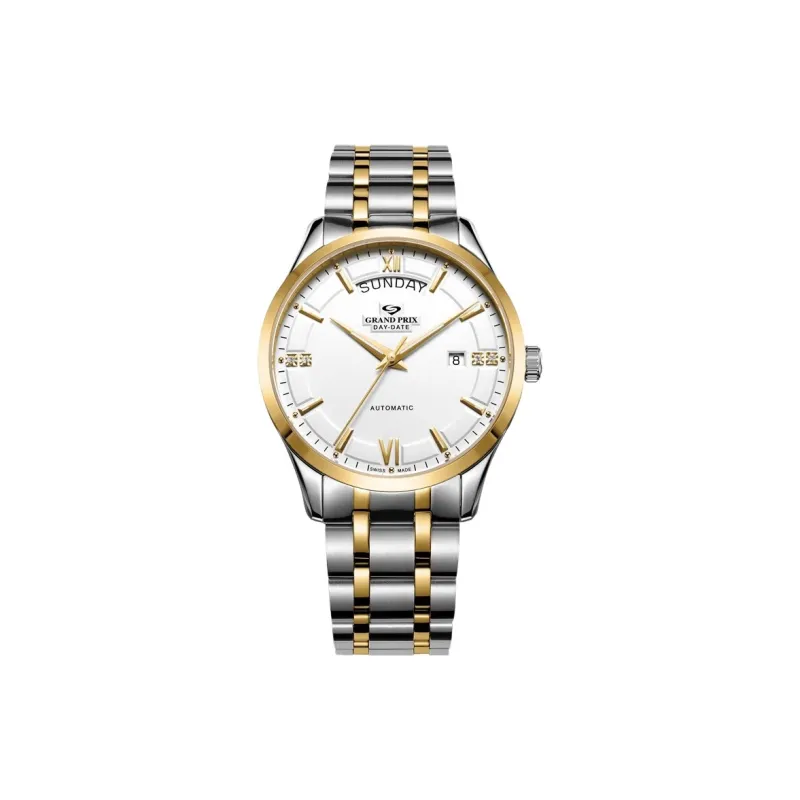 GRAND PRIX Mechanical Movement Unisex Watch 40 Gold Dial-2