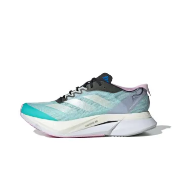 Adidas Adizero Boston 12 Anti Slip Wear Resistant Low Top Running Shoes Women's Blue